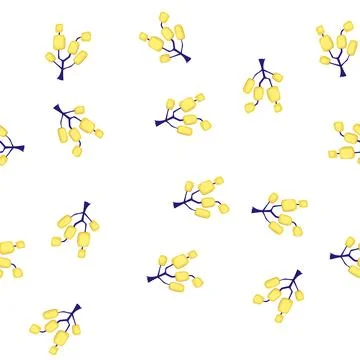 Pattern mystical fantasy magic tree cartoon vector Stock Illustration