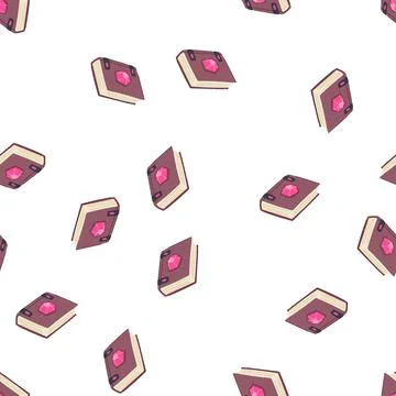 Pattern mythical fantasy book cartoon vector イラスト素材