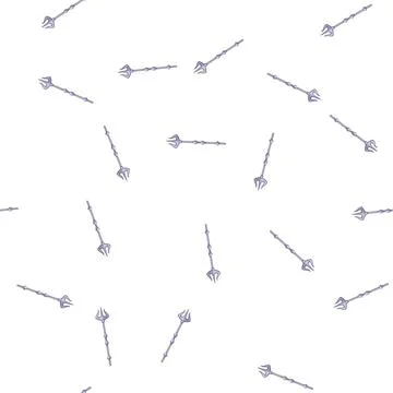 Pattern mythology trident magic cartoon vector 스톡 일러스트