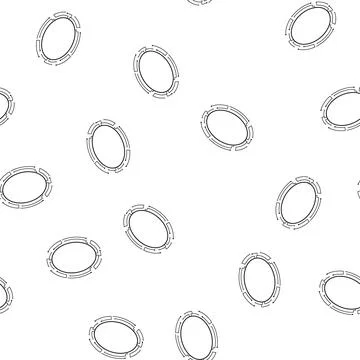 Pattern nanotechnology microchip frame cartoon vector Ilustración de archivo