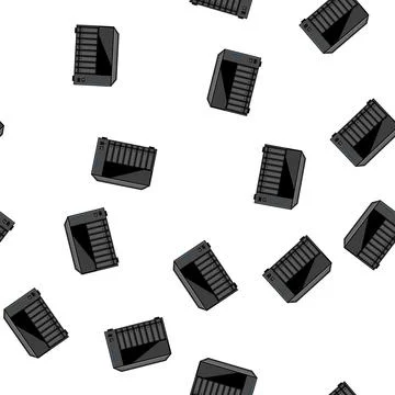 Pattern Nas server managing network data storage system Stock Illustration
