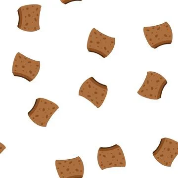 Pattern natural biodegradable kitchen sponge cartoon vector Illustrazione stock