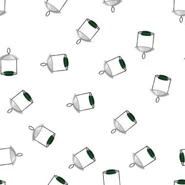 Pattern natural feeder bird cartoon vector Illustrazione stock