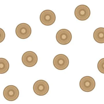 Pattern Natural fiber woven round rug top view 스톡 일러스트