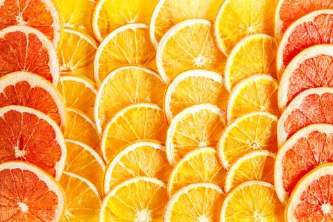 Pattern Natural Oranges and Grapefruit Dried Sliced Candied Fruits Citrus Car Stock Photos