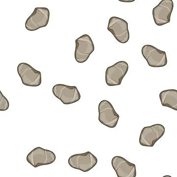 Pattern Natural smooth river stone vector Stock Illustration