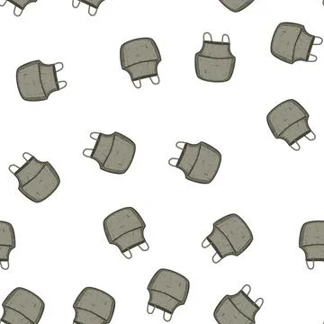 Pattern natural wicker laundry basket cartoon vector 스톡 일러스트