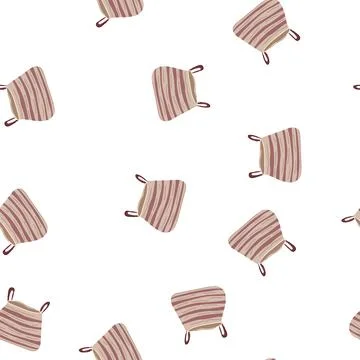 Pattern natural wicker laundry basket cartoon vector Stock Illustration