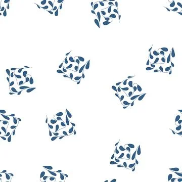 Pattern nature abstract square flowers cartoon vector Illustrazione stock