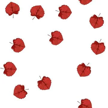 Pattern nature autumn leaf cartoon vector Illustrazione stock