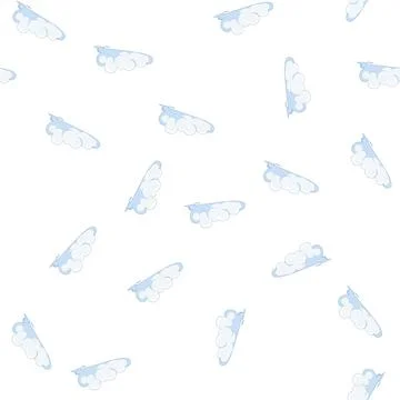 Pattern nature cloud cartoon vector Stock Illustration