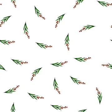 Pattern nature flower branch cartoon vector Stock Illustration