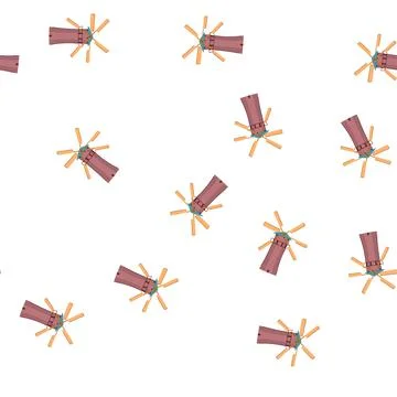Pattern nature mill farm cartoon vector Stock Illustration
