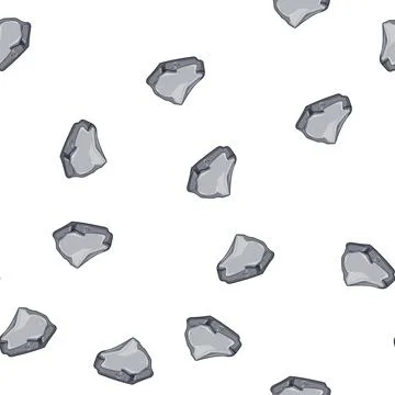 Pattern nature pebble stone cartoon vector Illustrazione stock