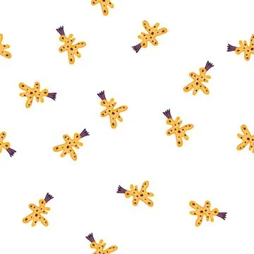 Pattern nature tree doodle flat cartoon vector イラスト素材
