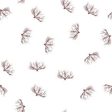 Pattern nature tree root cartoon vector Illustrazione stock