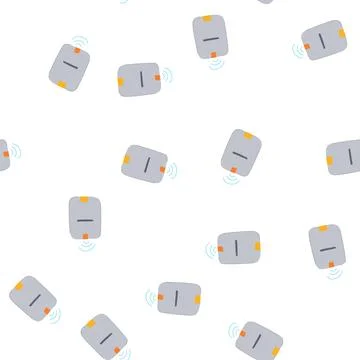 Pattern navigation gps beacon cartoon vector Illustrazione stock