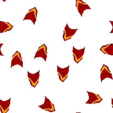 Pattern neck handkerchief wild west cartoon vector Stock Illustration