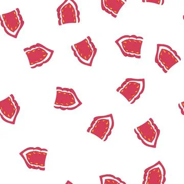 Pattern neckerchief handkerchief wild west cartoon vector Stock Illustration