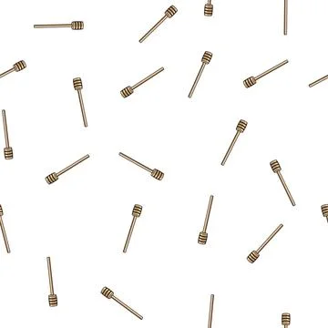 Pattern nectar honey dipper stick cartoon vector 스톡 일러스트