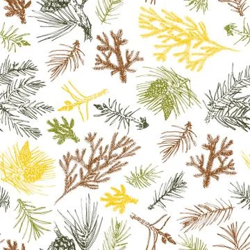 Pattern with needles. Stock Illustration