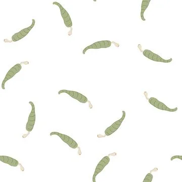 Pattern nematode parasite cartoon vector イラスト素材