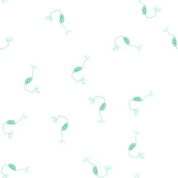 Pattern nerve neurons cartoon vector Stockillustratie