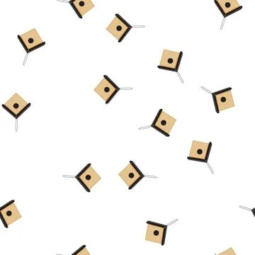 Pattern nest bird house cartoon vector 스톡 일러스트