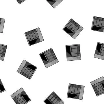 Pattern Network attached storage device managing digital data Stockillustratie