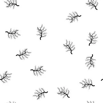Pattern network tree root cartoon vector Stock Illustration
