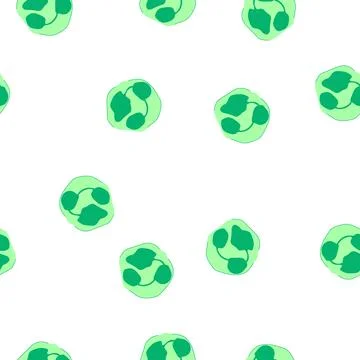 Pattern neutrophil cell defending human body against infection Illustrazione stock