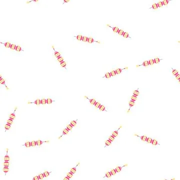 Pattern new asian lantern cartoon vector イラスト素材
