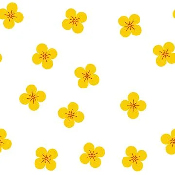 Pattern new chinese flower cartoon vector Stock Illustration