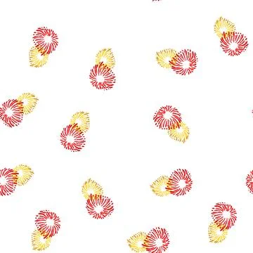 Pattern new firework cartoon vector イラスト素材