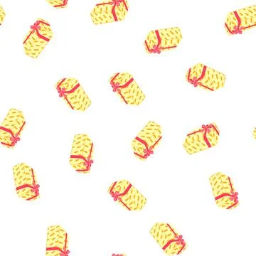 Pattern new gift box cartoon vector 库存插图