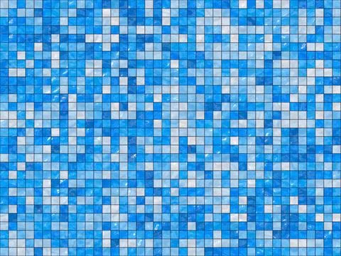 Pattern of new shiny blue and white facing tiles pattern of new shiny blue... Stock Photos