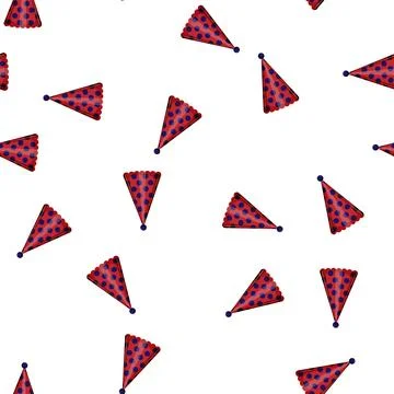 Pattern new year party hat cartoon vector イラスト素材