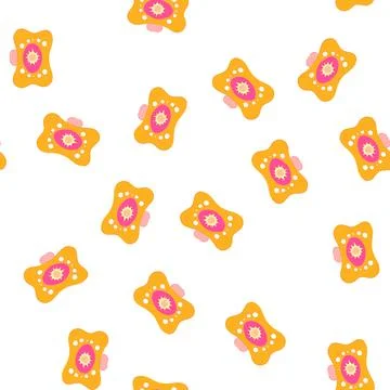 Pattern newborn pacifier baby cartoon vector Stock Illustration