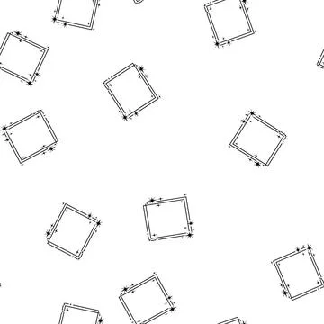 Pattern night starry frame cartoon vector Stock Illustration