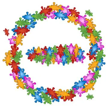 Pattern no entry of flowers Stock Illustration