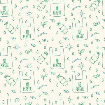 The pattern is no plastic on the light. The concept of life sustainable for Stock Illustration