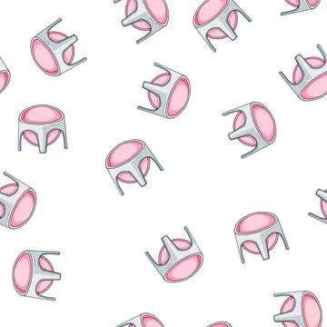 Pattern non bath seat baby cartoon vector Stock Illustration