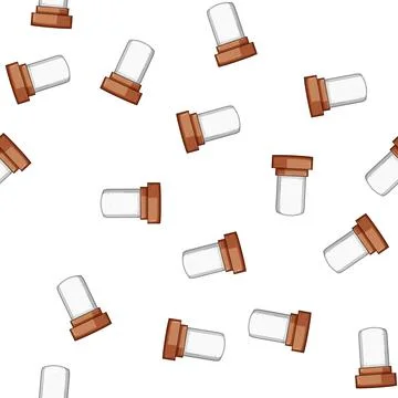 Pattern nontoxic deodorant eco friendly cartoon vector Stock Illustration
