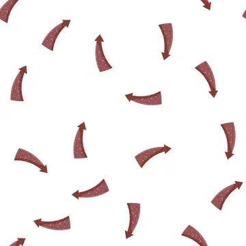 Pattern nostalgic retro arrow banner cartoon vector Stock Illustration