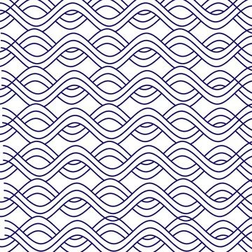 The pattern is not seamless. The waves are blue linear. Background for your.. 스톡 일러스트