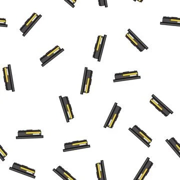 Pattern notebook laptop battery cartoon vector Stock Illustration