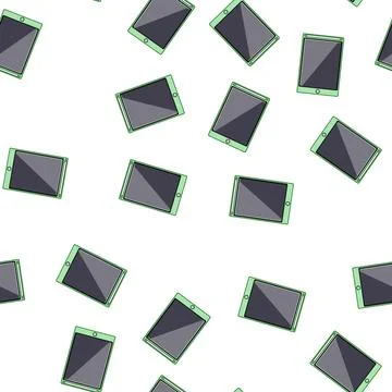 Pattern notetaking digital handwriting pad cartoon vector Stock Illustration