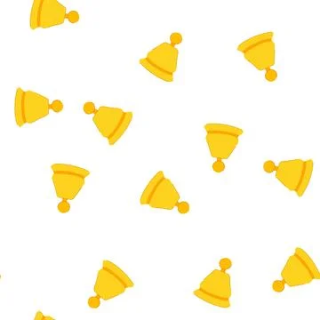 Pattern notice bell cartoon vector 库存插图