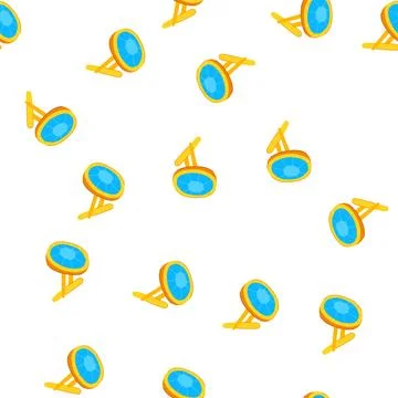 Pattern novelty cufflinks cartoon vector Stock Illustration
