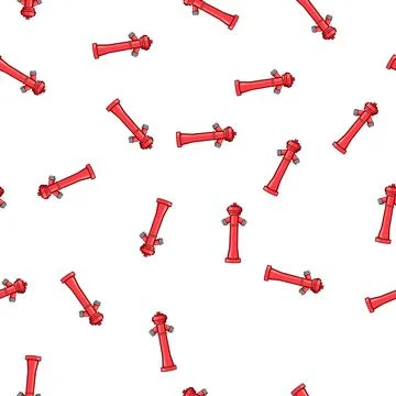 Pattern nozzle fire hydrant cartoon vector 스톡 일러스트